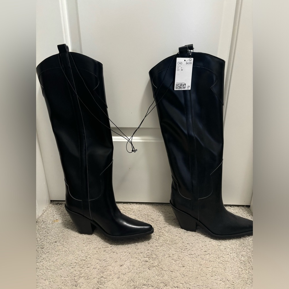 H&M Black Heeled Boots